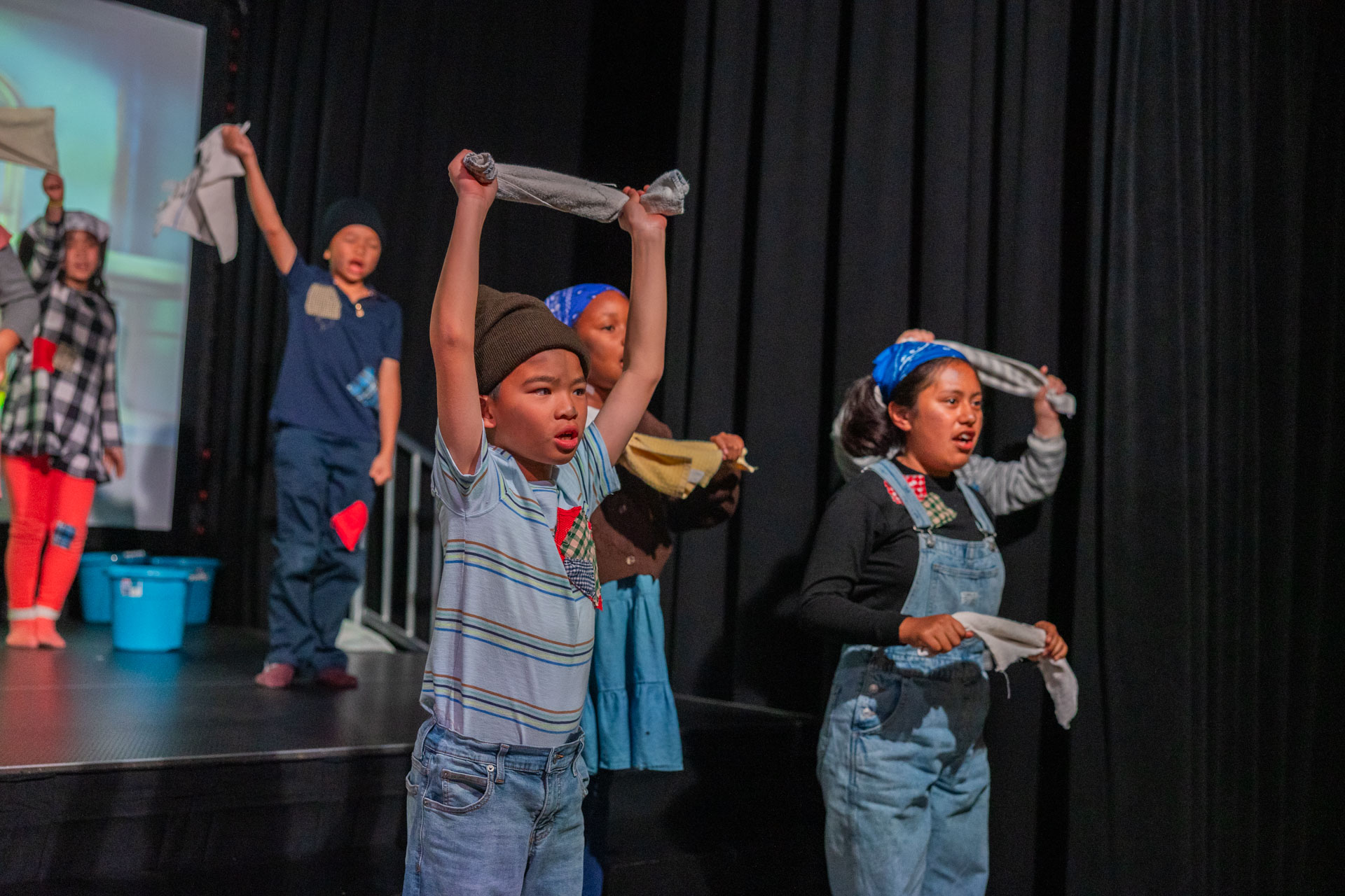 Stars of the Annie Musical