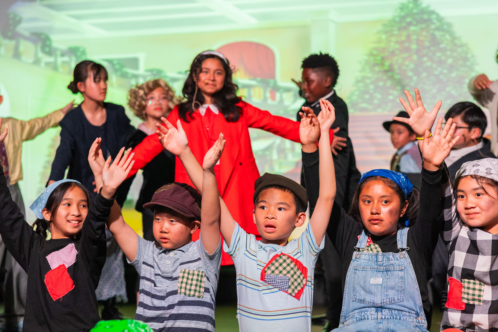 Stars of the Annie Musical 