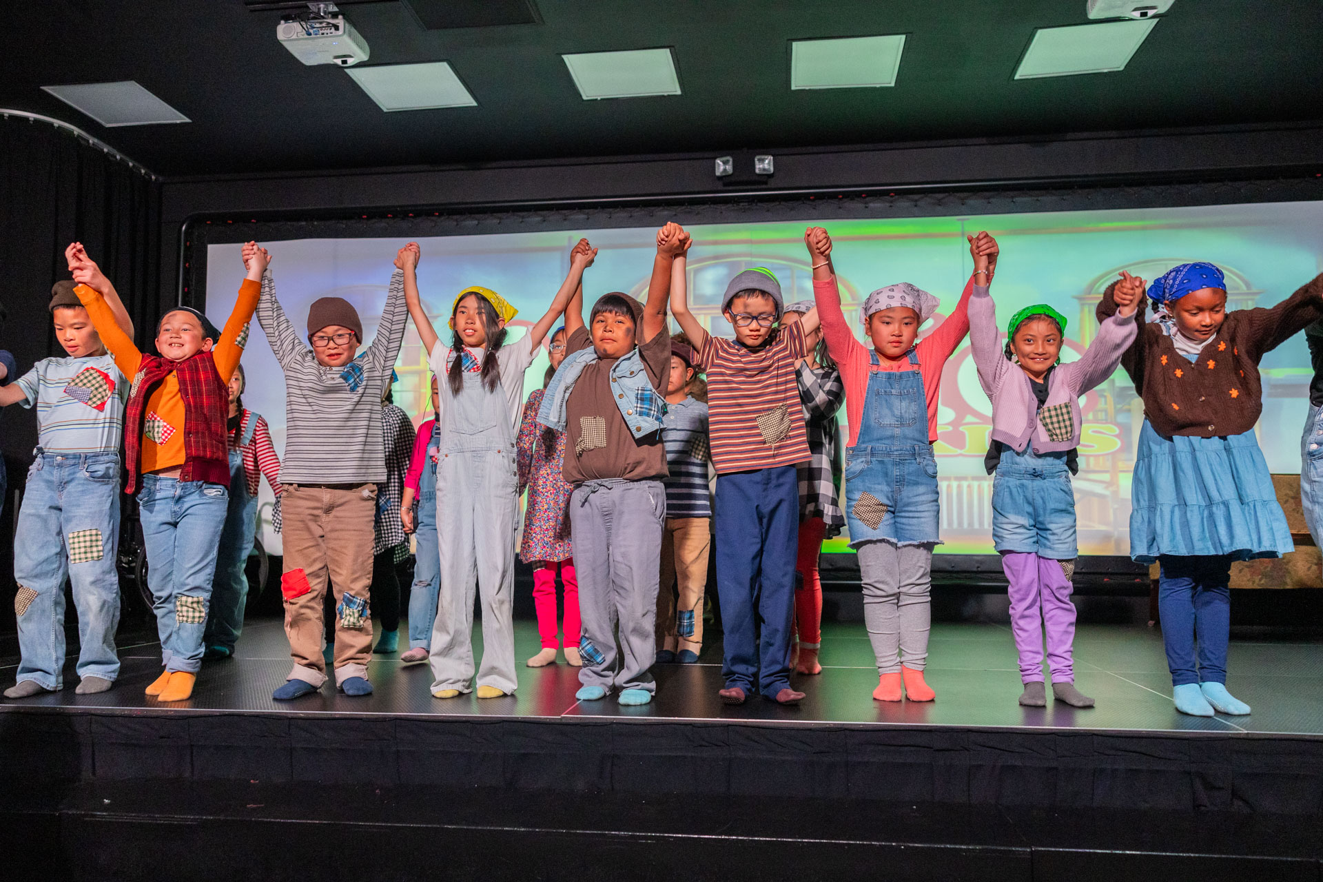 Stars of the Annie Musical 